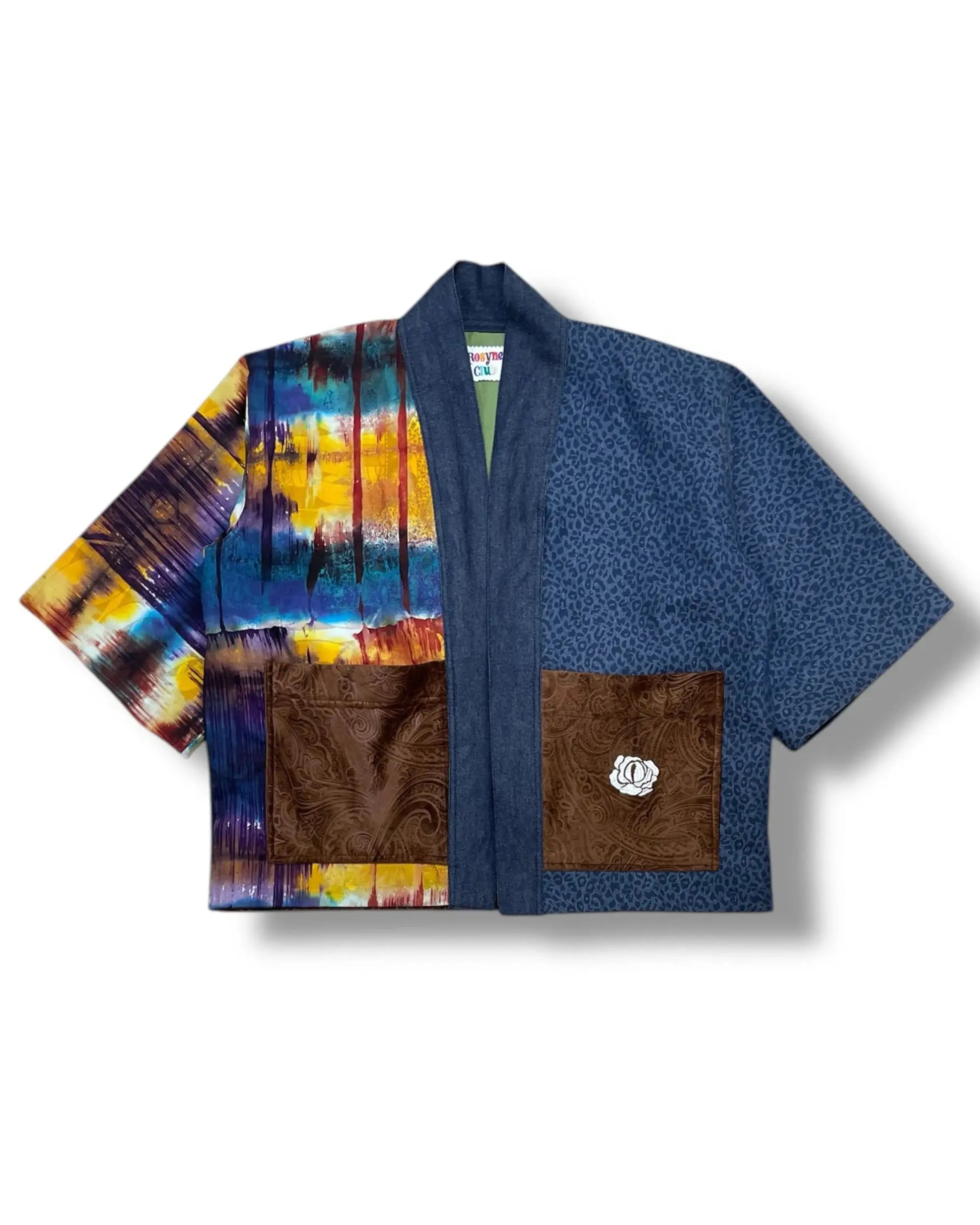 Kimono Patchwork Brown rosyneclub