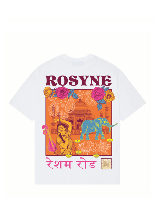 T-shirt India White - Oversize - Rosyne Club