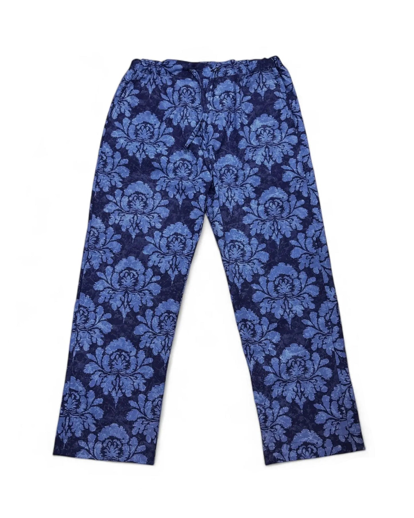 Pantalon Droit Flowers Blue rosyneclub