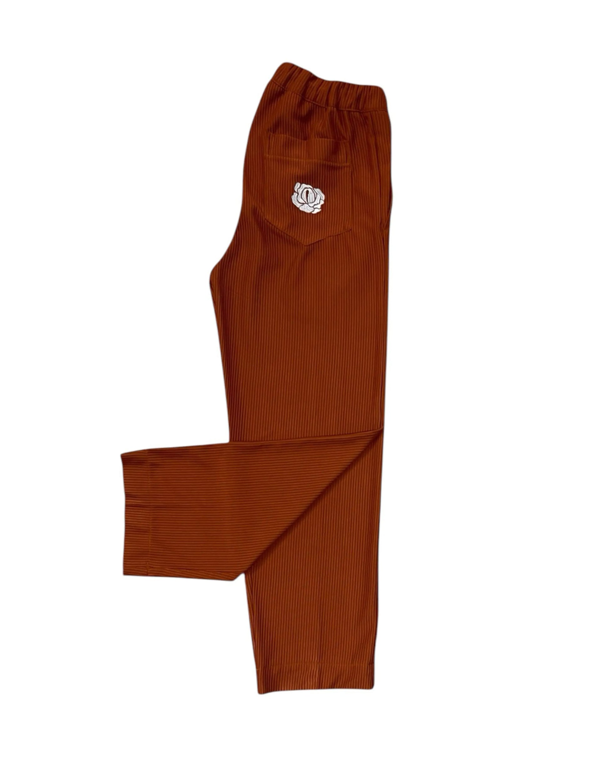 Pantalon Plissé Terra Cotta rosyneclub