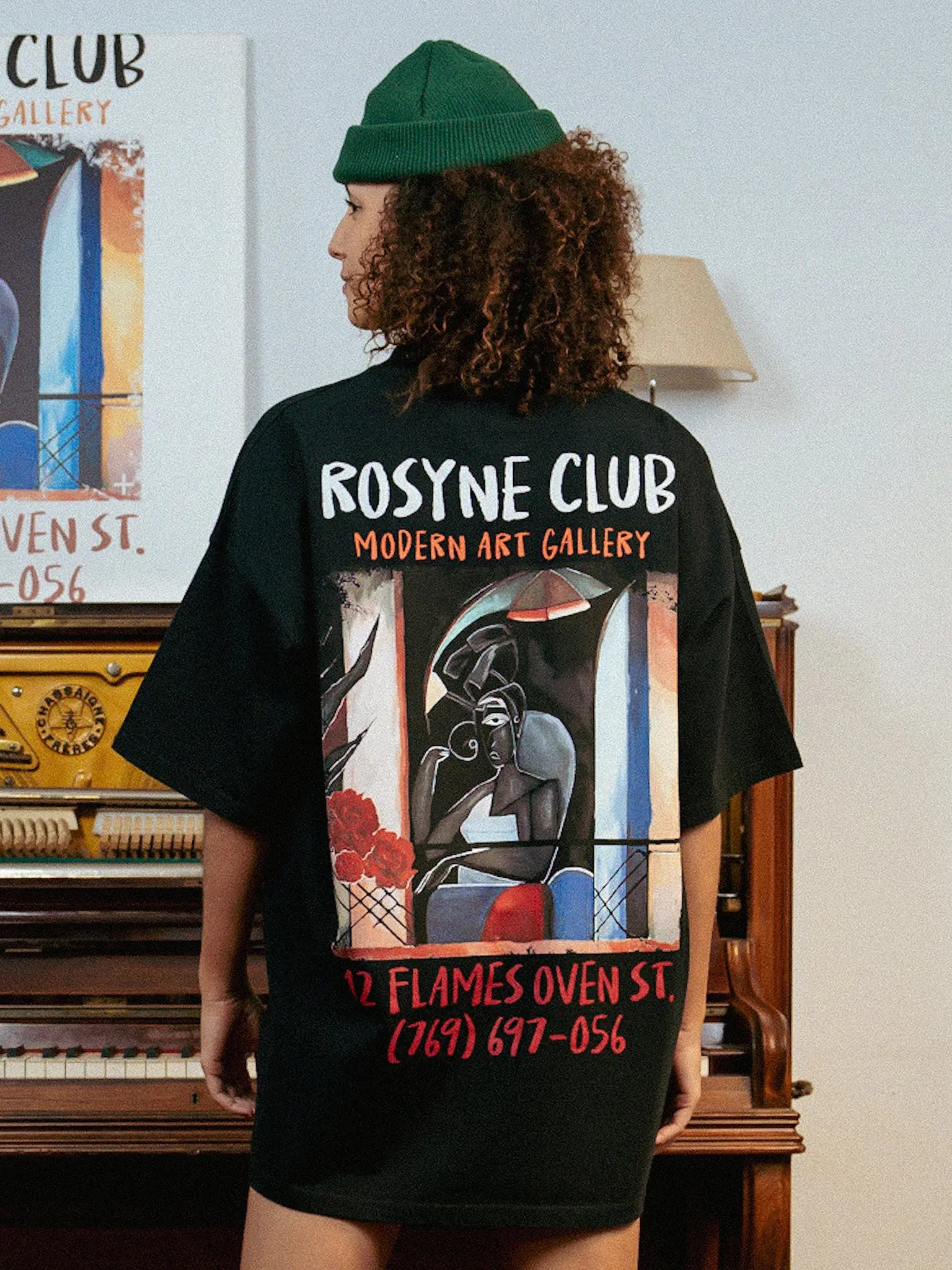 T-shirt Black Picasso Black - Rosyne Club