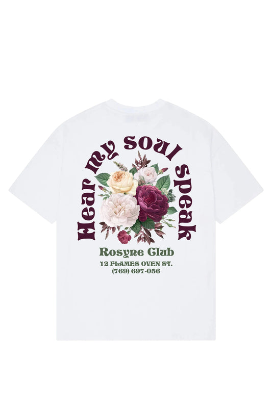 T-shirt Flowers White