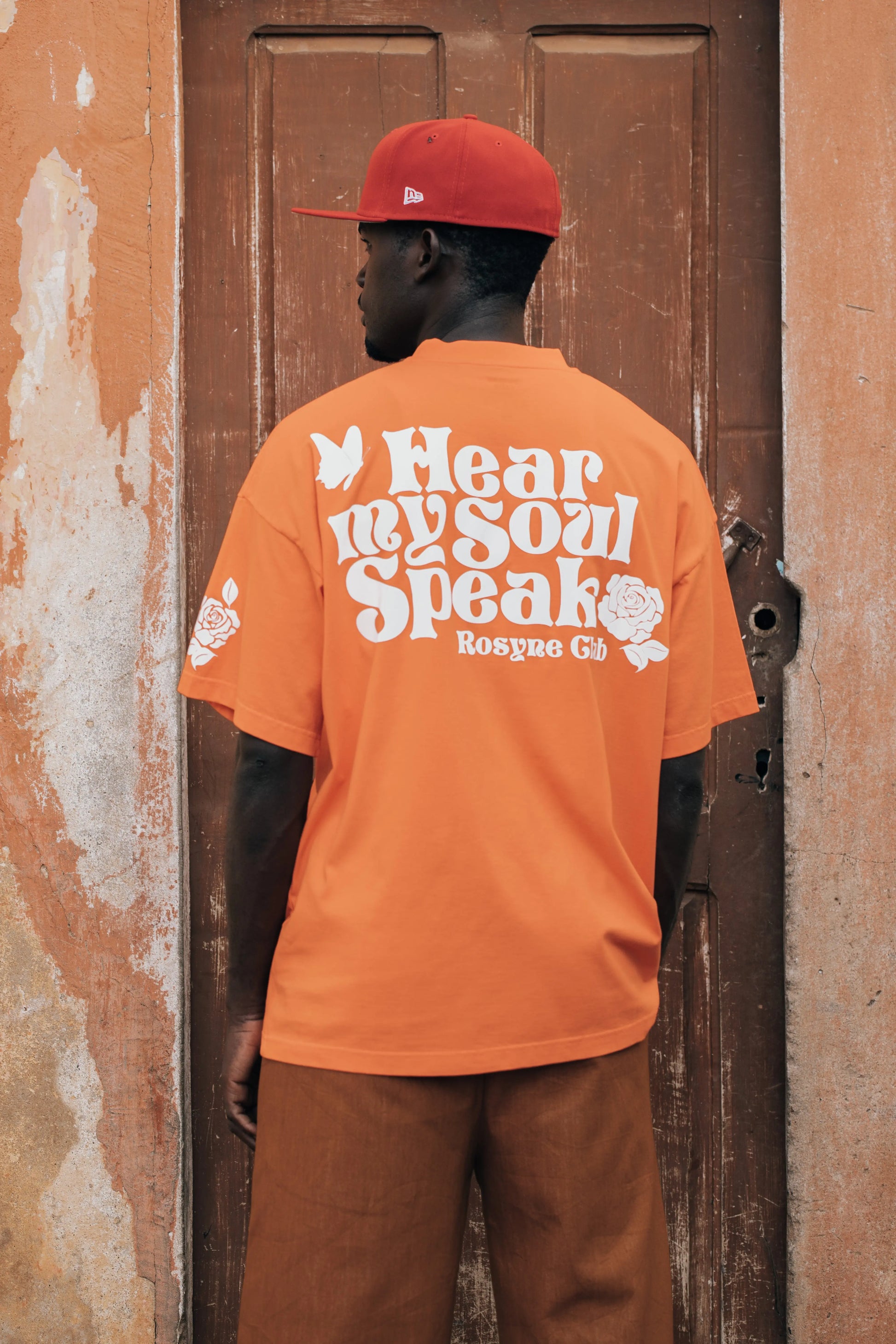 T-shirt Hear My Soul Orange rosyneclub