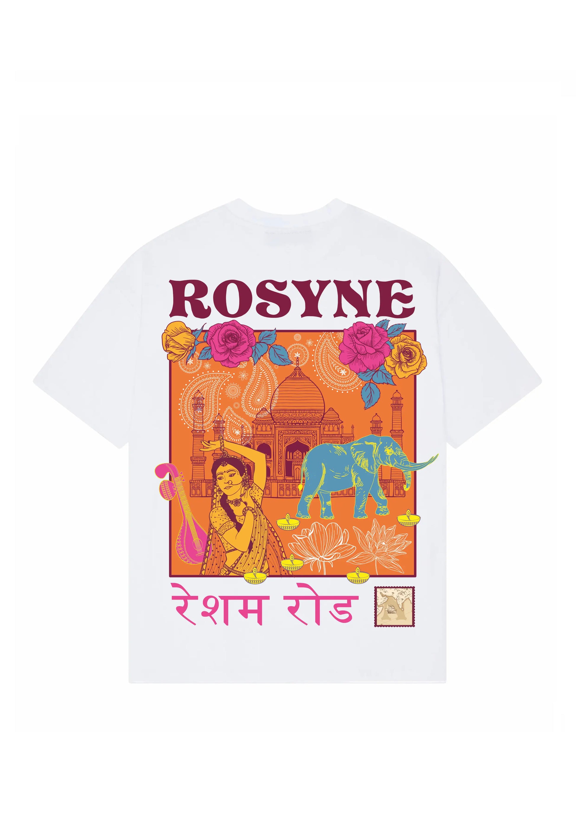 T-shirt India White - Rosyne Club