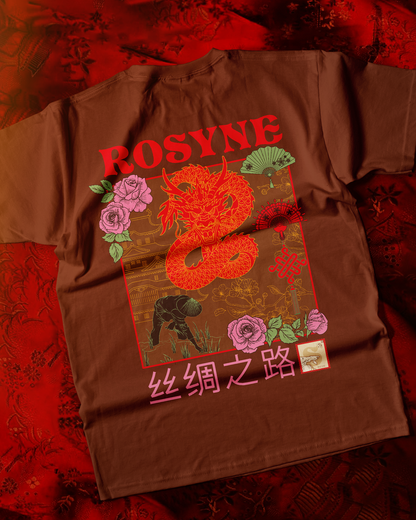 T-shirt China Brown - Oversize - Rosyne Club