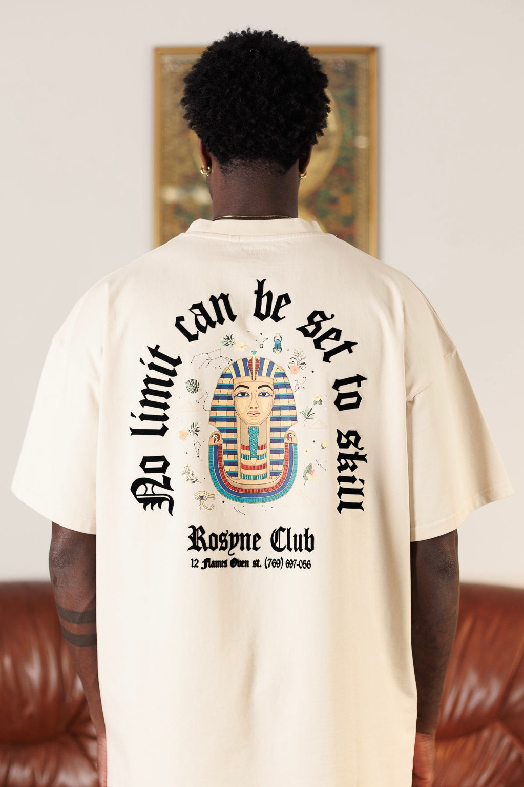 T-shirt Pharaon Beige - Oversize - Rosyne Club