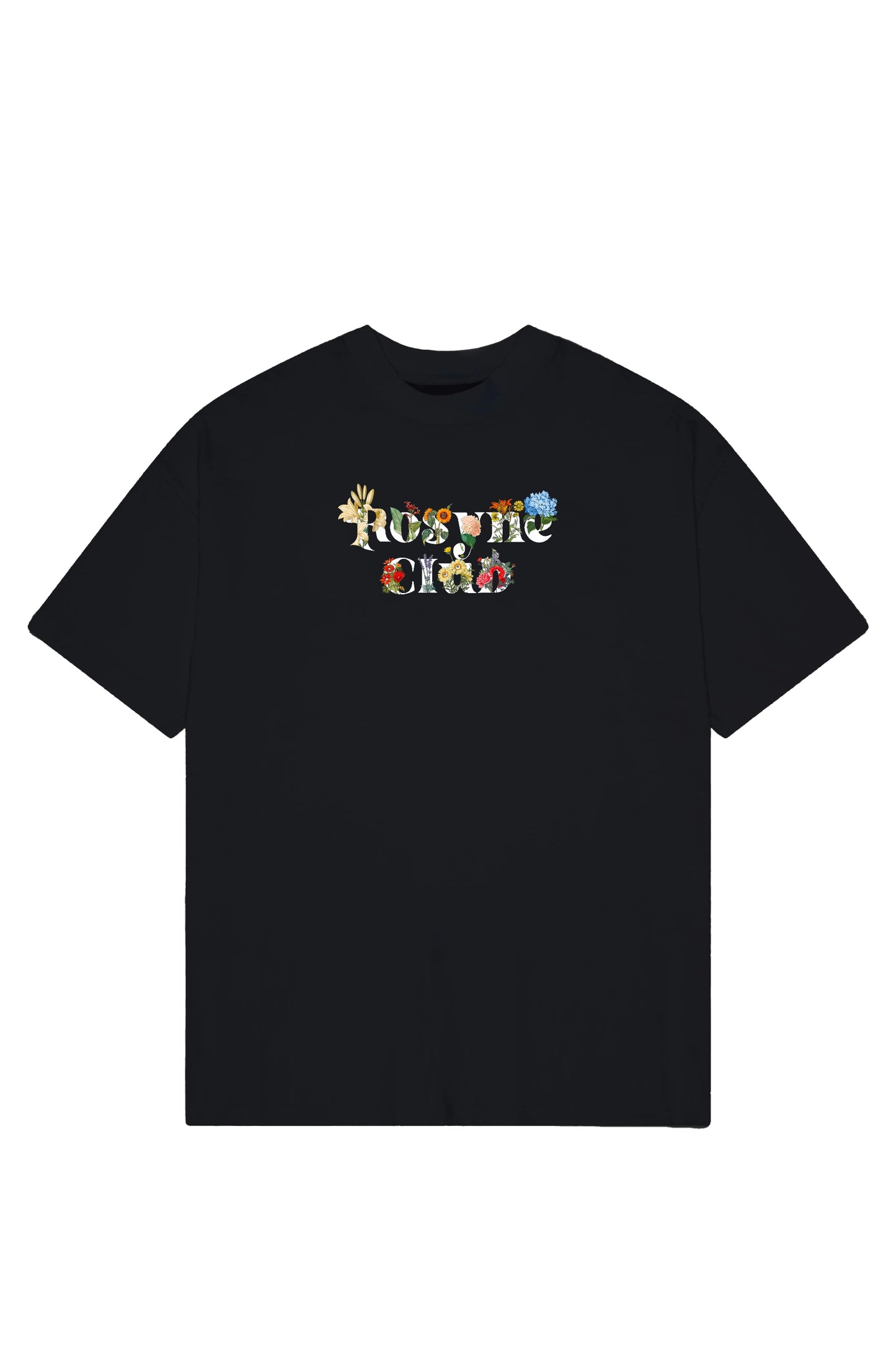 T-shirt Rosyne Black - Oversize - Rosyne Club