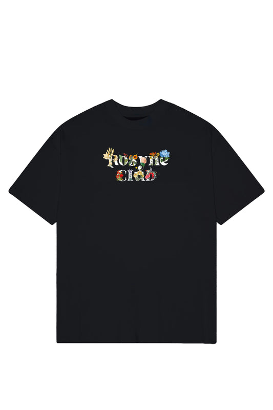T-shirt Rosyne Black - Oversize - Rosyne Club